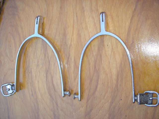 Militaria 1st WW Beautiful ~ SOLID Nickel ~ Officer's Spurs stamped with Makers mark