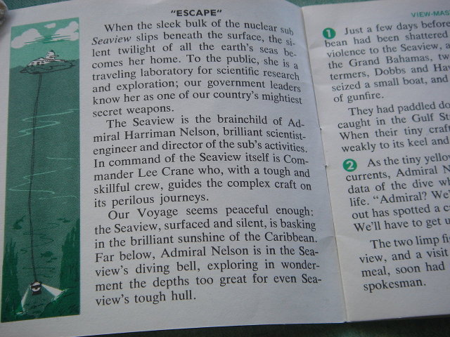 Estate Items VIEWMASTER SLIDES 1966 VOYAGE TO THE BOTTOM OF THE SEA ~ 3 Slides~ with Original Story Booklet and Orignal Slides Coverlet ~ Mint Condition
