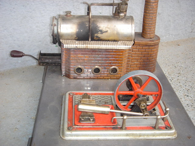 COMPARE @ $3,500.__ Our Low , Low Price $395.00 ~ Antique Toys EARLY TOY STEAM ENGINE Germany for age in Very Good Condition. Copper Chimney. Large size.