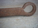 NAUTICAL_ Tools Large SHIPS Caulking Tool_ UNUSUAL STEEL Tool with Long Iron Handle and ROTATING Steel Head.~ Size 26 Inches Long ~ Similar to Axe AX Head only THIS UNUSUAL TOOL has Flat Edge verses Axe Sharp edge.