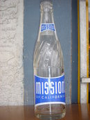 NO DAMAGE...MINT condition_Collectible POP Bottle Beauty of this Specific MISSION OF CALIFORNIA POP BOTTLE ~ 10 FL OZ ~ in Excellent Condition~ Painted Label Soda Bottle