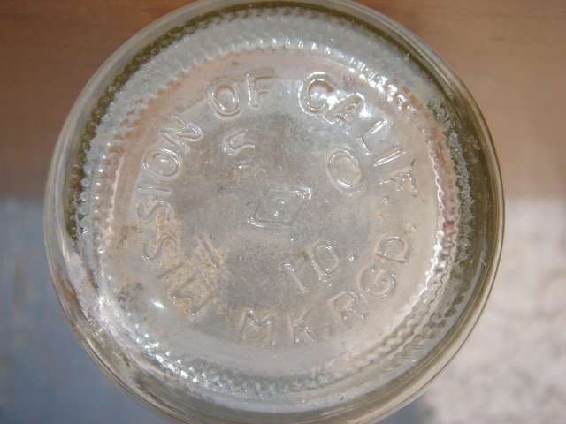 NO DAMAGE...MINT condition_Collectible POP Bottle Beauty of this Specific MISSION OF CALIFORNIA POP BOTTLE ~ 10 FL OZ ~ in Excellent Condition~ Painted Label Soda Bottle