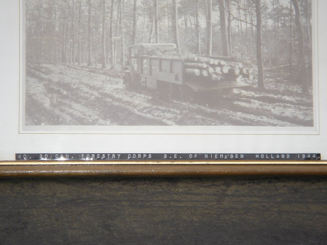 Photography Collectible MILITARY MUSEUM WW2 Picture Canadian Forestry Corps S.E. of NIEMAGEN HOLLAND 1944