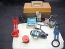 Collectible Sports FISHING Memorabilia 9 PCS Salmon Reels, Fly Fishing, DIAWA A - 400RL Cadillac 111 TWO ROD HOLDERS,~ Rare Early Copy ~ HOW TO CATCH SALMON by Charles White ~ the Whole Lot ~ LOW PRICE