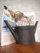 Antiquities Old CANADA COUNTRY ~ PRIMITIVE Genuine WHALE OIL LAMP Large Size in Beautiful Condition for Antique