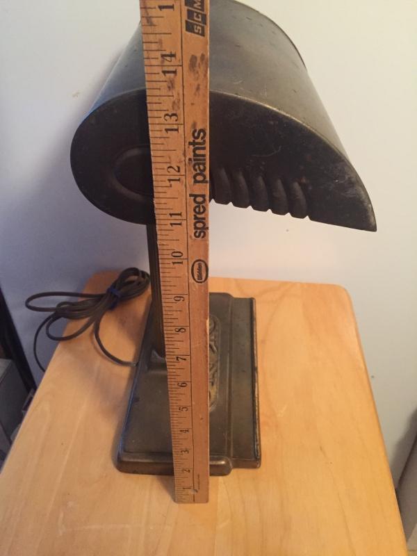 Architectural ART DECO Office Desk Lamp _ Working _