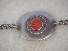 Sports Memorabilia STERLING SILVER BRACELET Circa 1941 GIRLS VOLLEYBALL in Excellent Condition
