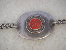 Sports Memorabilia STERLING SILVER BRACELET Circa 1941 GIRLS VOLLEYBALL in Excellent Condition