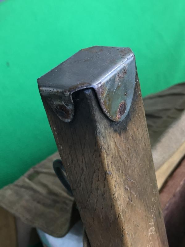 Circa 1930s TRAPPER NELSON INDIAN PACK BOARD _Estate of Boy Scout Leader: Douglas A Morgan Sr._Note Nails thru Steel Cap on each Post = Early Pack Board