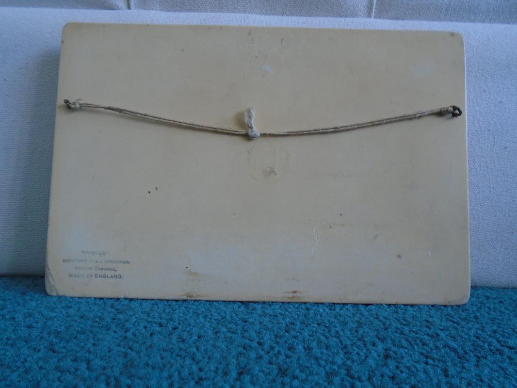 old Ivorex plaque,