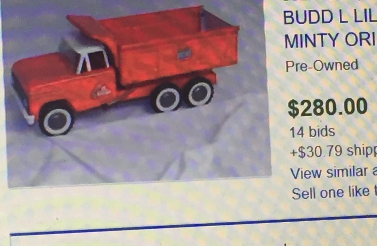 Budd L Lil Beaver Pressed Steel Dump Truck LOW LOW LOW PRICE