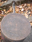 ANTIQUE CAST IRON Pot with 8