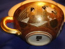 Early Meiji Period ~ Spectacular Satsuma GOLD Cup + Saucer ~ In Excellent Condition 19th Century Satsuma Authentic Mark, GOLD Cross in the Circle ~ Please CLICK on Pic 2X TO VIEW in LARGE SIZE _Good Value Gold $550.