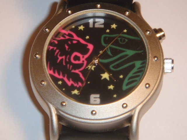 Collectible GENUINE HARRY POTTER WRIST WATCH ~ 2001 Warner Bros ~ LION + SNAKE + Stars