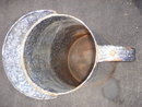 Antique Circa Early 1900 ~ ONE GALLON GSW ~ GRANITEWARE Jug ~ The Large ONE GALLON ~ For Age a Beauty in most respects.