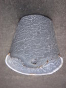 RARE FIND !!! Antique Circa 1880 BRUSH HOLDER sits on Kitchen Sink Counter or Hang on the Wall. ~ For The Hard Core Graniteware Collector ~ The Round / Oval / Tapered Shape