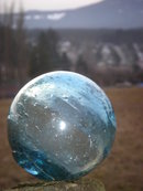 Nautical _ Find Beauty in this ORIENTAL GLASS FISHING FLOAT___Teal Color ___with Swirls and Bubbles in the Glass. STAMPED with Mark appears S or 5 __ In Excellent Condition.