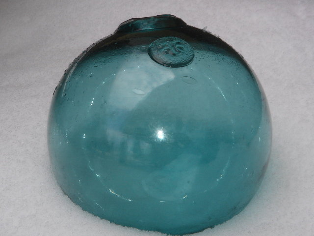 Collectible Nautical ~ Wow, the Beauty of Genuine Original JAPANESE Glass Fishing Float. Note the LARGE SIZE 30