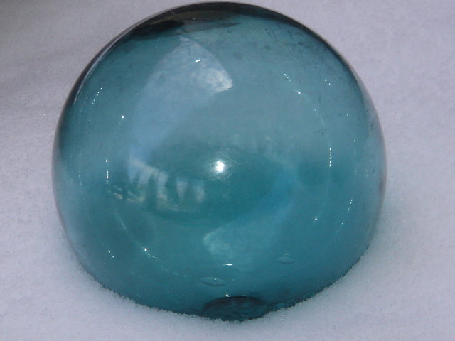 Collectible Nautical ~ Wow, the Beauty of Genuine Original JAPANESE Glass Fishing Float. Note the LARGE SIZE 30