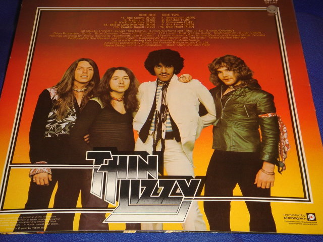 Collectible VINTAGE Vinyl RECORD ~ old AND in Beautiful Condition. ~ THIN LIZZY Rock Band Record TITLE - NIGHT LIFE ~ British Band