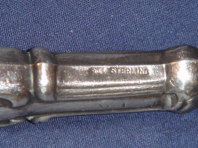 Sterling Silver CORK SCREW__ ORNATE HANDLE CORKSCREW with Bottle Opener. Germany In Excellent Condition.