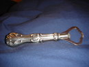 Sterling Silver CORK SCREW__ ORNATE HANDLE CORKSCREW with Bottle Opener. Germany In Excellent Condition.