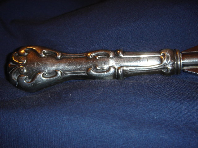 Sterling Silver CORK SCREW__ ORNATE HANDLE CORKSCREW with Bottle Opener. Germany In Excellent Condition.