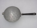 Collectible Unusual ALUMINUM Bowl Collander with Bakelite Handle. Brought from Italy to our area.