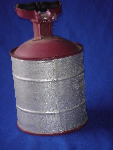 RARE FIND !!! Converted fire extingisher Made for HARLEY-DAVIDSON Motorbikes during WW11 STEMPEL St. Louis Mo U.S.A. Galvanized Steel / Oil / Gas Can ~NO SALES TAXES to USA + NO SALES TAXES to CANADA SAVING $$$ RIGHT AWAY