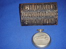 Collectible RR ~ Railroad LOT ~ Beautiful RAILROAD POCKET WATCH ~ 18 Jewels TESTED + Running ~ PLUS Cast Iron Watch Clock KEY BOX ~ MAKES Good Birthday / Retirement GIFT