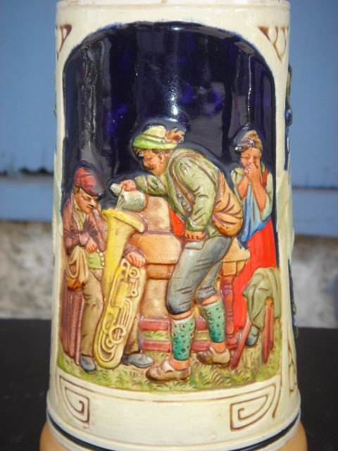 Collectible Military Beer Stein ~ With Officers Name~ PEWTER Lid ~ In Nice Condition~ Western Germany