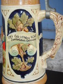 Collectible Military Beer Stein ~ With Officers Name~ PEWTER Lid ~ In Nice Condition~ Western Germany