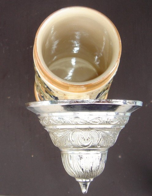Collectible Military Beer Stein ~ With Officers Name~ PEWTER Lid ~ In Nice Condition~ Western Germany