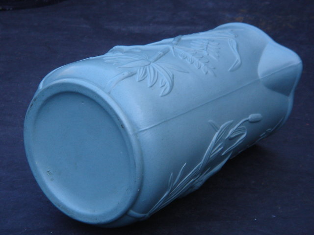 Orientalia _POTTERY __ Circa 1860 - 1880 Beautiful BLUE Water Pitcher / JUG