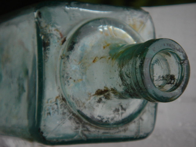 HAND DUG from British Columbia HISTORICAL SITE. _Hours + Hours of Careful Hand Digging. BEAUTIFUL CHINESE INK BOTTLE with script