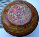 ART GLASS __End of the Day GLASS __Vase 5 Inches Tall __ARTS-N-CRAFTS era