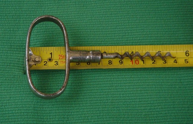 old Vintage Cork Screw__Corkscrew __Heavy Chrome over Iron__Good useable condition__