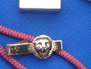 Collectible _PANTHER OIL & GREASE Mfg. Co._ Cigarette LIGHTER _SIGNED by C.E.O _ A.B. CANNING__ Metro brand Japan _OIL WELL BOLLO TIE _ Gold style