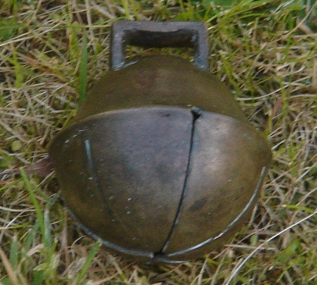 A Birthday GIFT _Antique Circa 1837-1901 Swedish SANTA'S Sleigh Bell _look carefully at angle appears a makers X mark _Gentle ringing tone