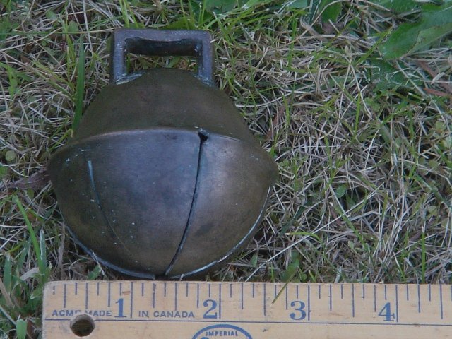A Birthday GIFT _Antique Circa 1837-1901 Swedish SANTA'S Sleigh Bell _look carefully at angle appears a makers X mark _Gentle ringing tone