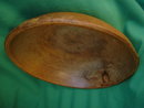 Primitive Old Canada COUNTRY Antique TREENWARE Early Settlers Round WOODEN Mixing BOWL with unique wooden spoon