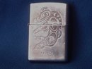 Collectible LIGHTERS / Smoking Items _Beautiful ZIPPO Cigarette Lighter with Killer Whale Design. with Working Flint.