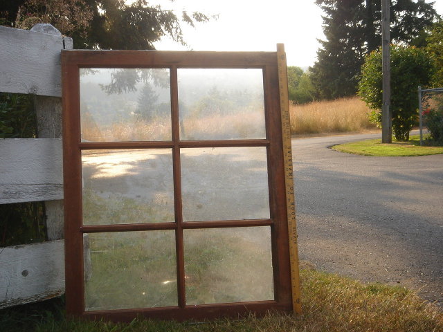Old Country Canada _from old B.C. Historical Barn _made of B.C. Douglas Fir Wood_6 Pane Window