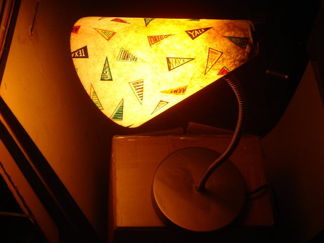 College Sports Vintage Goose Neck __Gooseneck __School DESK Lamp with Famous U.S.A. College Names eg. Stanford, UCLA, Berkley etc.