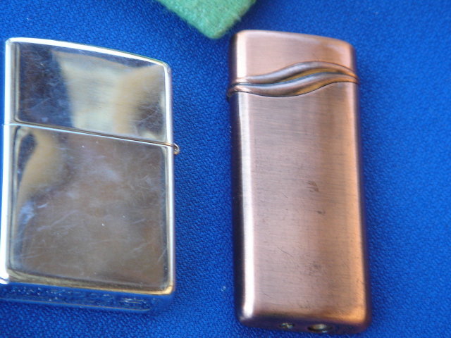 Lighters / Smoking items __ZIPPO lighter with EAGLE design and unnamed Lighter Copper Finish with EAGLE