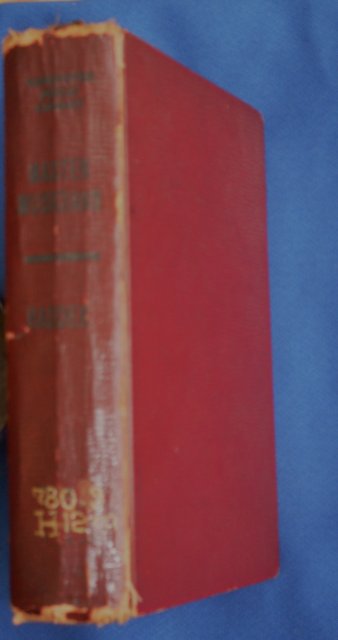 Red Cloth Hardcover Book : TITLE: MASTER MUSICIANS a book for Players, Singers & Listeners J. Cuthbert Hadden T.N. Foulis Ltd. London & Edinburgh*** 2 Unique Pages Perforated Vancouver, B.C. Vancouver Public Library