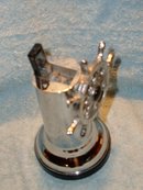 Nautical _Most unusal to Find in Mint Condition: Chrome SHIPS WHEEL Lighter. Circa 1952 _Owners bought at time of visit on The Delta Queen Paddlewheeler U.S.A. Note: Black Ring on Base Rare Find.