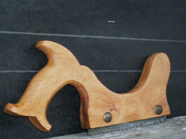 Circa 1900 _ Carpenter's STAIR SAW_ Wonderful condition_ Stamped on Steel Blade_ Henry Disston Canada _