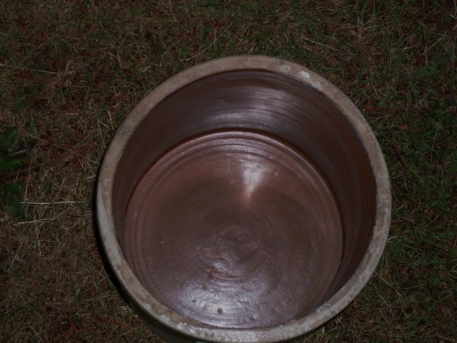 Pottery _ Primitive ANTIQUE_ Early Medalta Pottery Stoneware Crock _Old Canada Country Antique_ Size 10.5