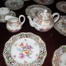 28 pieces of hand-painted Dresdan-1900